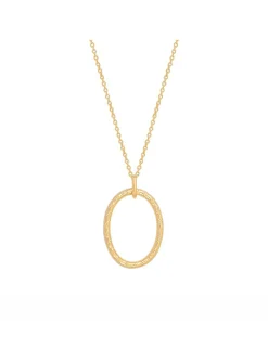 Collier Saunier plaqué or Santal
