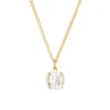 Collier Sif Jakobs ELLISSE CAREZZA_x005f_x000D_argent plaqué or et oxyde de zirconium