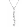 Collier Sif Jakobs Ellea ovale lungo argent_x005f_x000D_pendentif oxydes de zirconium
