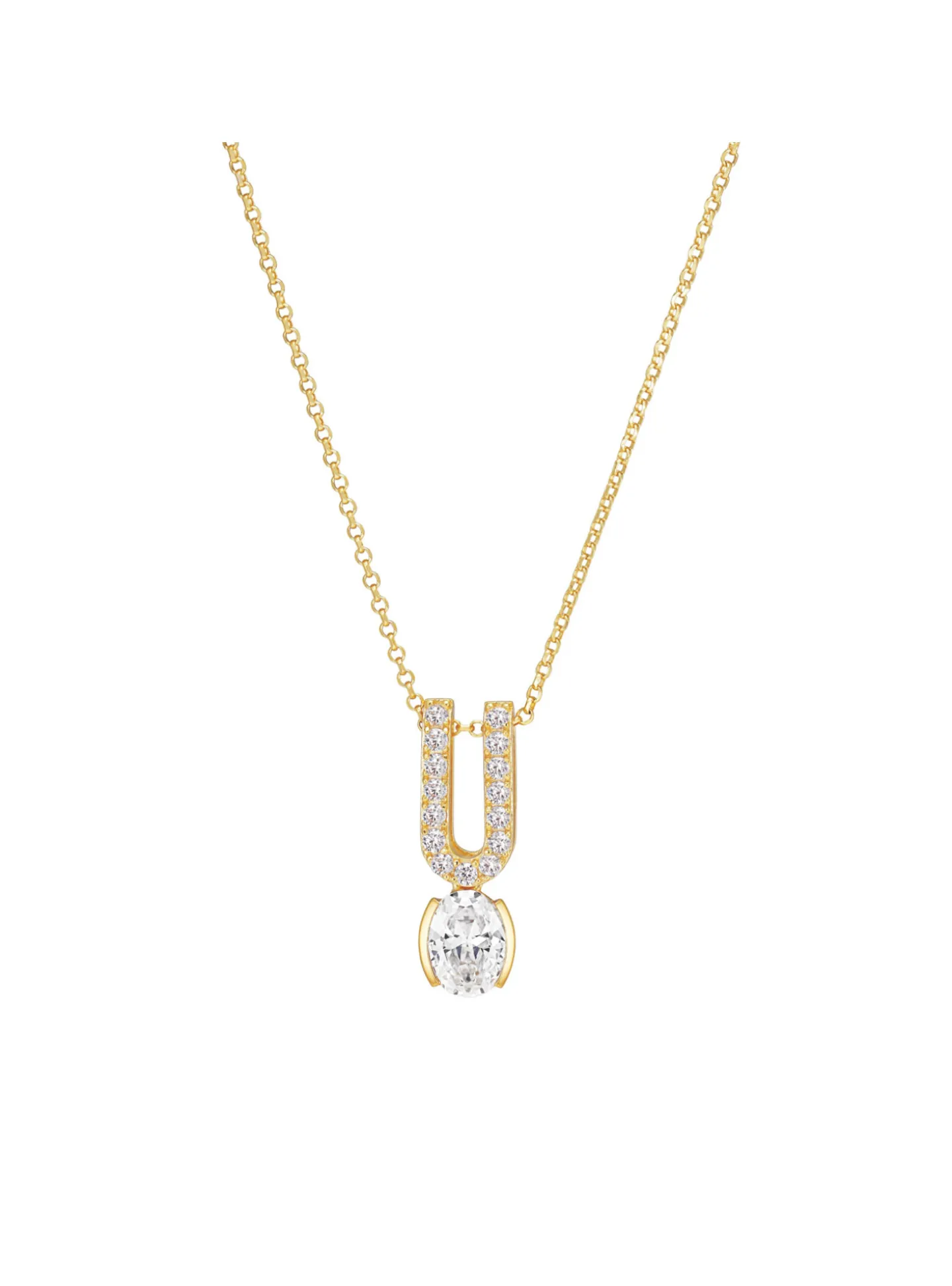Collier Sif Jakobs ELLISSE CAREZZA / UNO_x005f_x000D_plaqué or