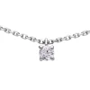 Collier solitaire or 18 carats oxyde griffes
