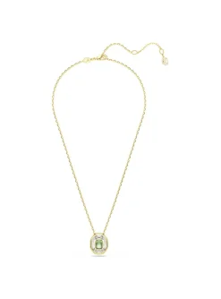 Collier Swarovski Chroma vert et doré