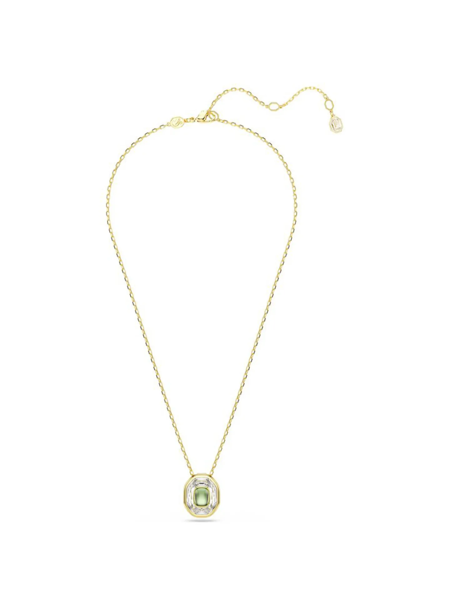 Collier Swarovski Chroma vert et doré