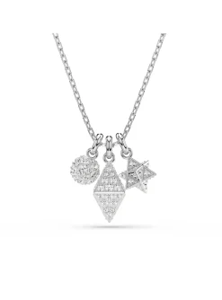 Collier Swarovski Dextera étoile, sphère et losange