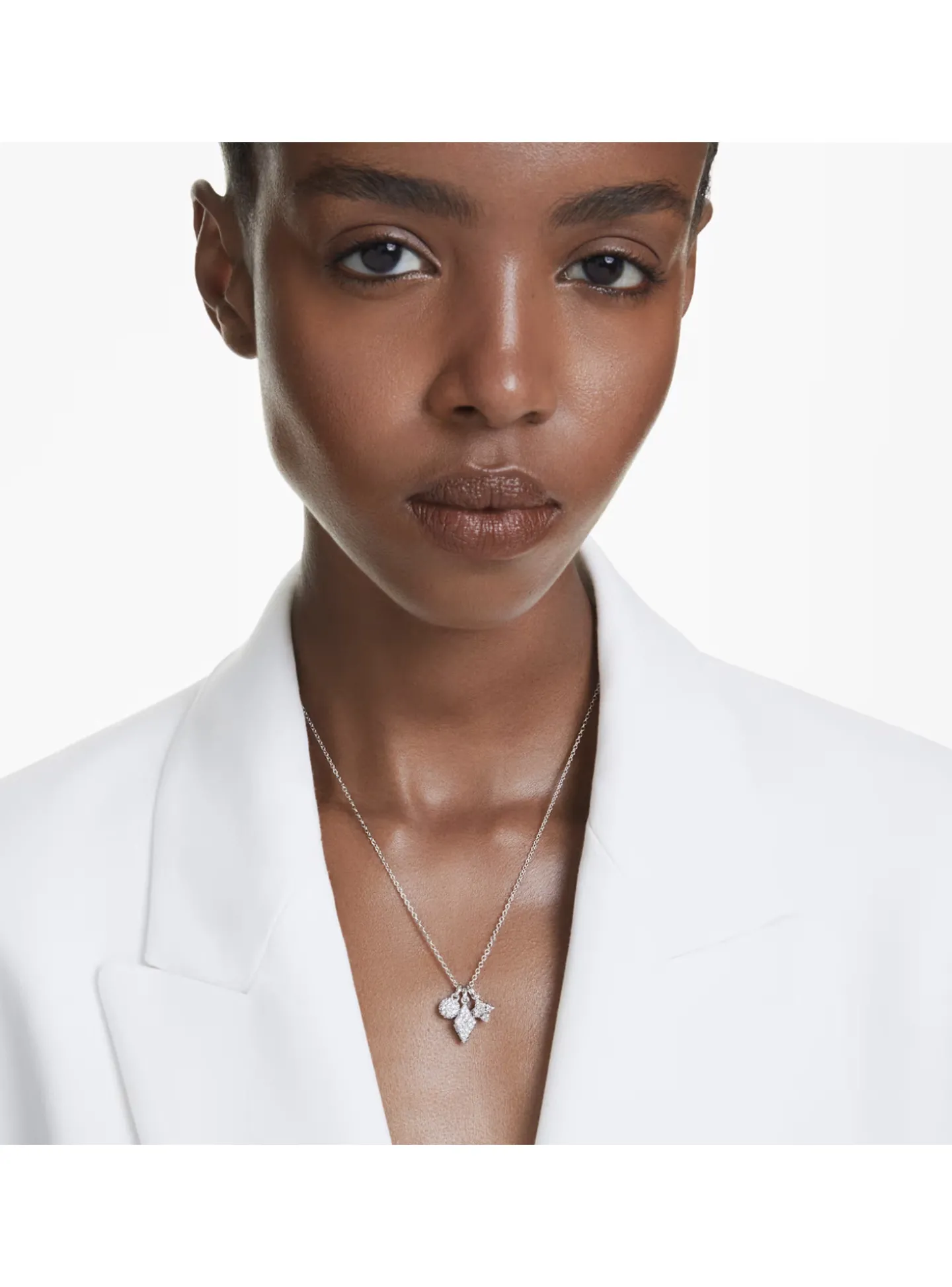 Collier Swarovski Dextera étoile, sphère et losange