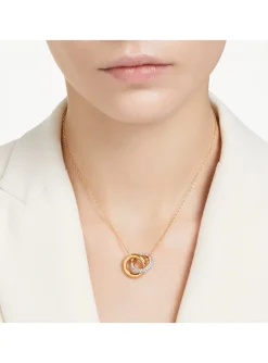Collier Swarovski Dextera doré entrelacé