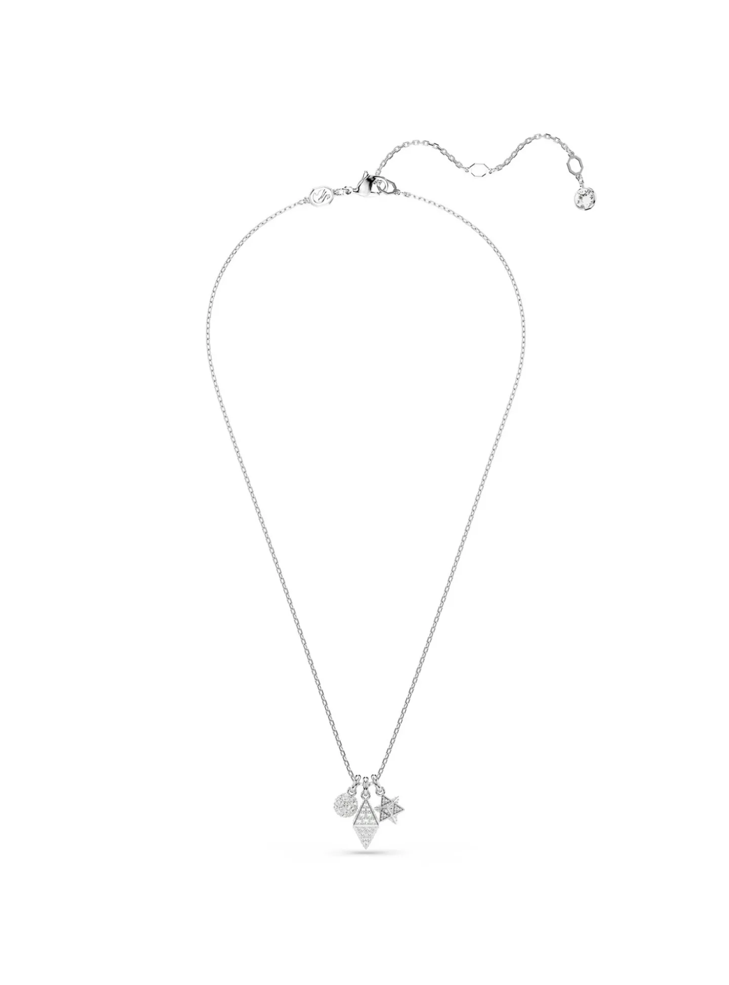 Collier Swarovski Dextera étoile, sphère et losange