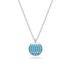 Collier Swarovski Ginger argenté bleu