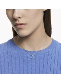 Collier Swarovski Ginger argenté bleu