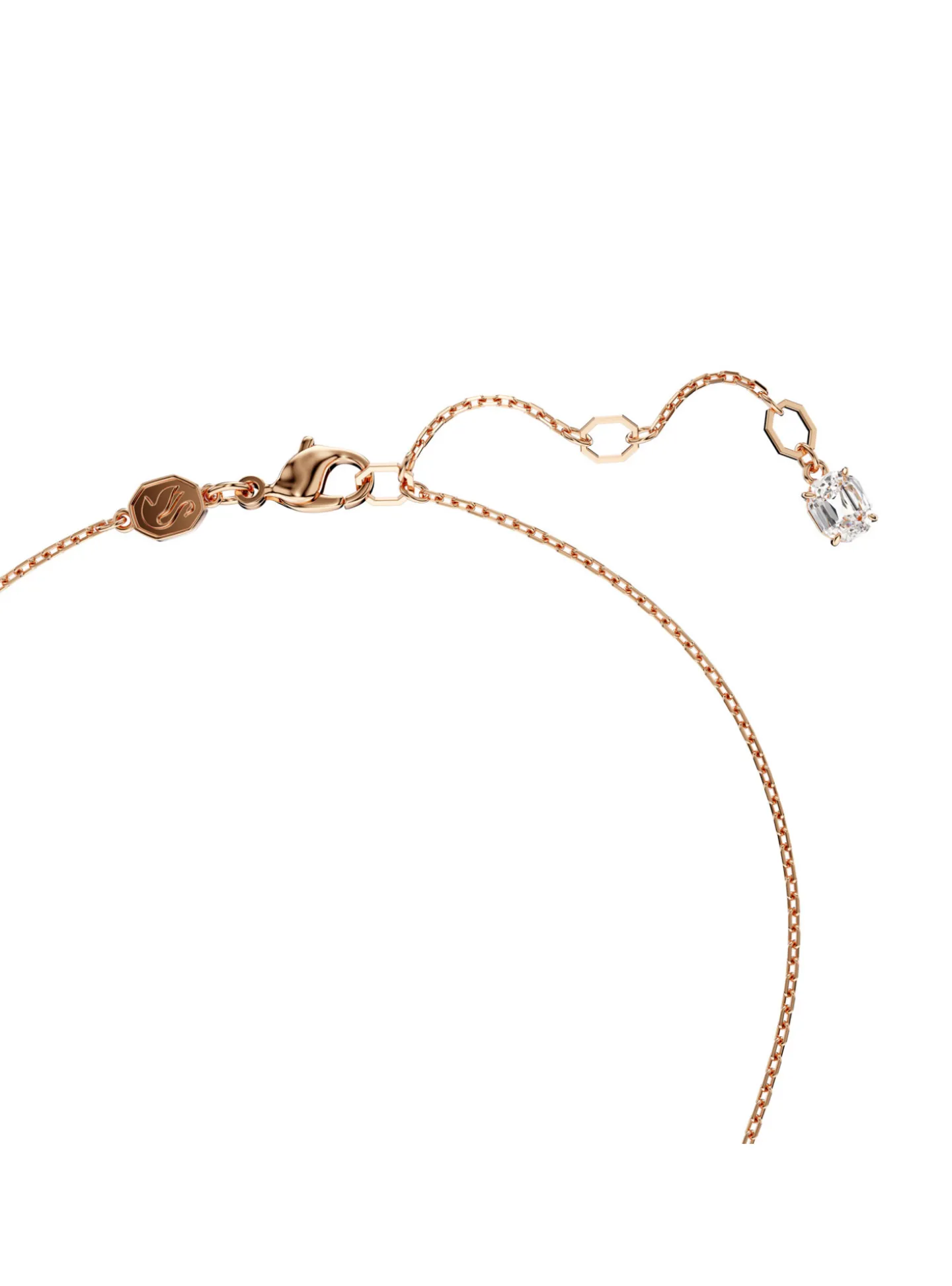 Collier Swarovski Hyperbola coeur rosé