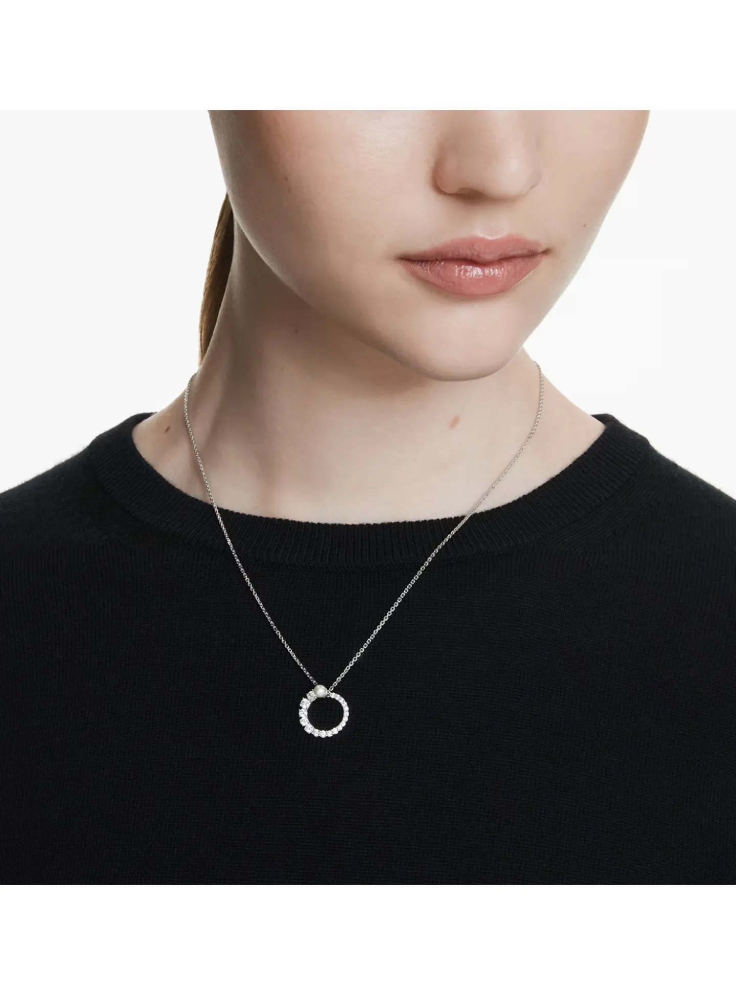 Collier Swarovski Matrix perle de cristal