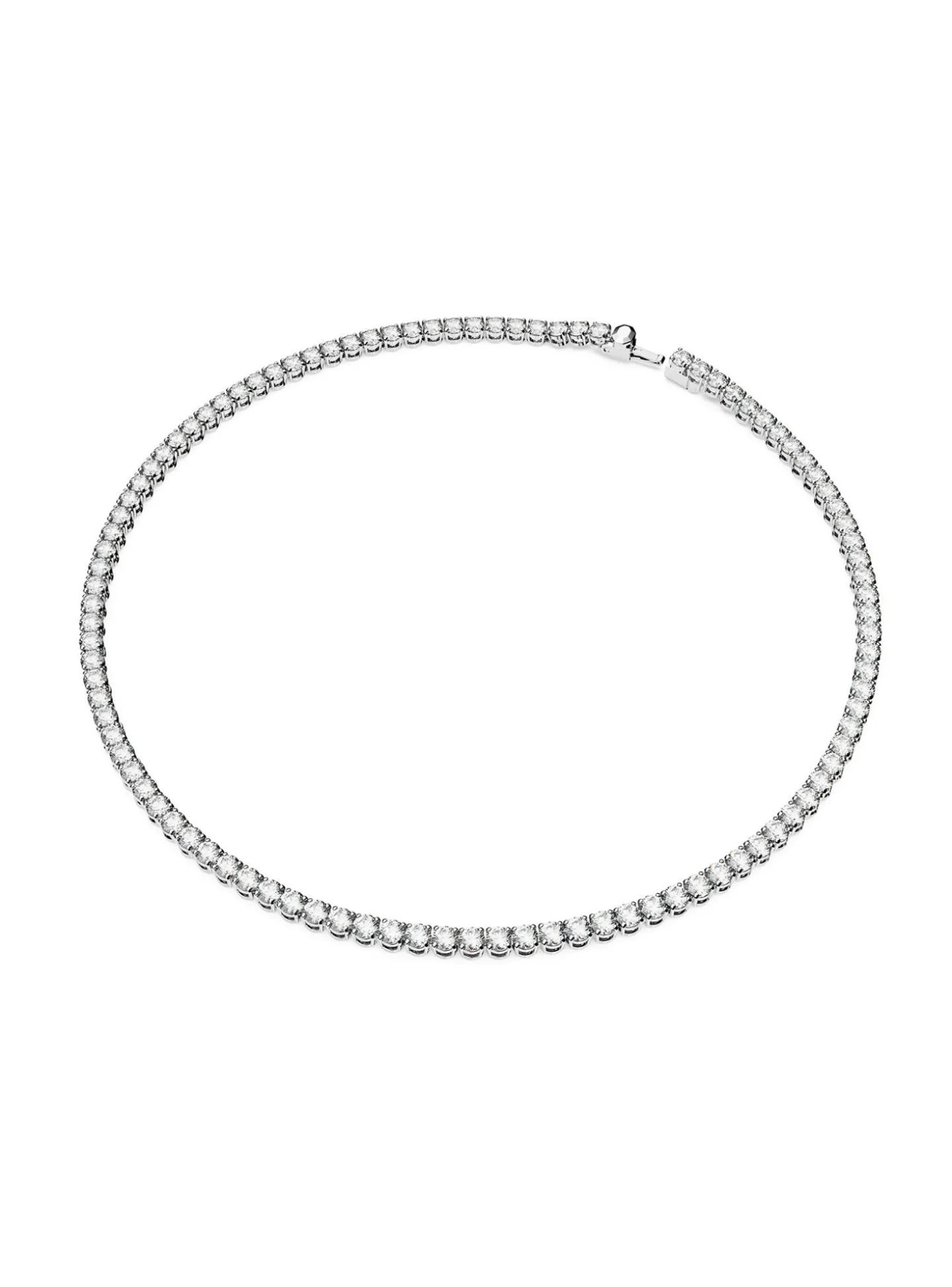 Collier Swarovski Matrix Tennis placage argenté