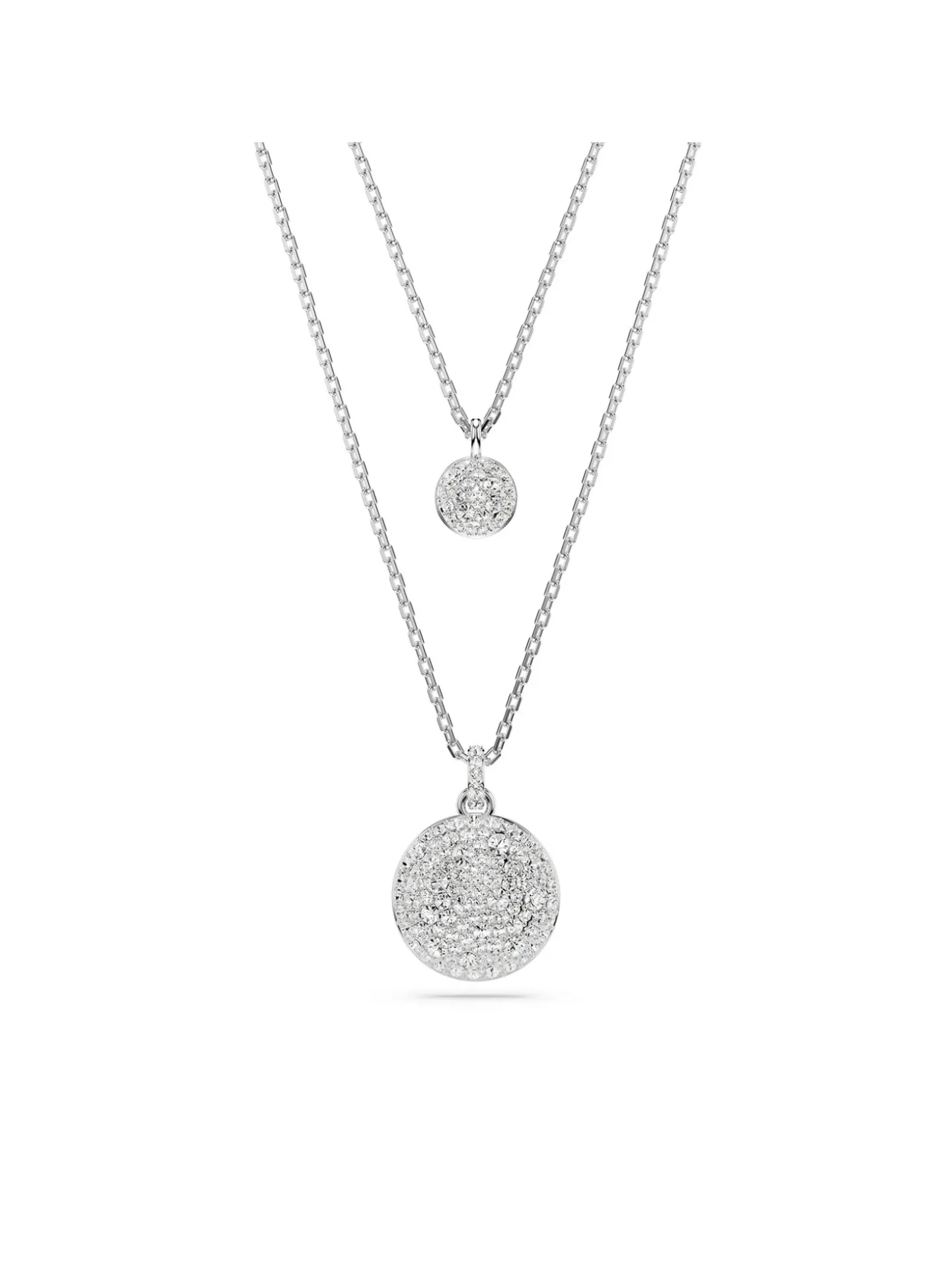 Collier Swarovski Meteora double argenté