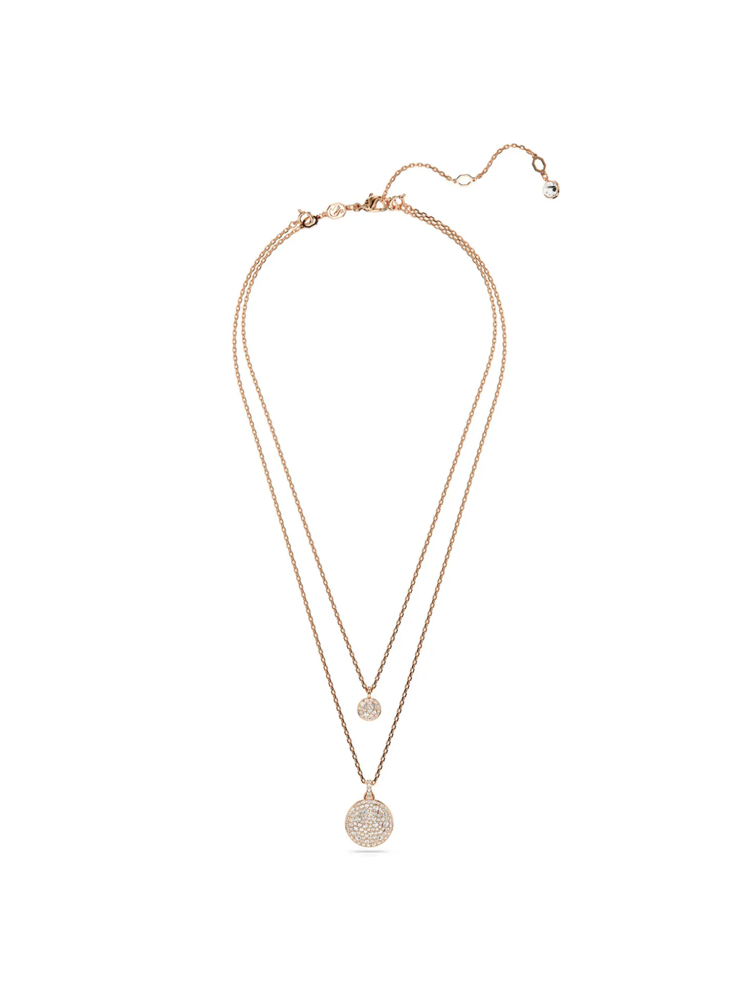 Collier Swarovski Meteora double rosé