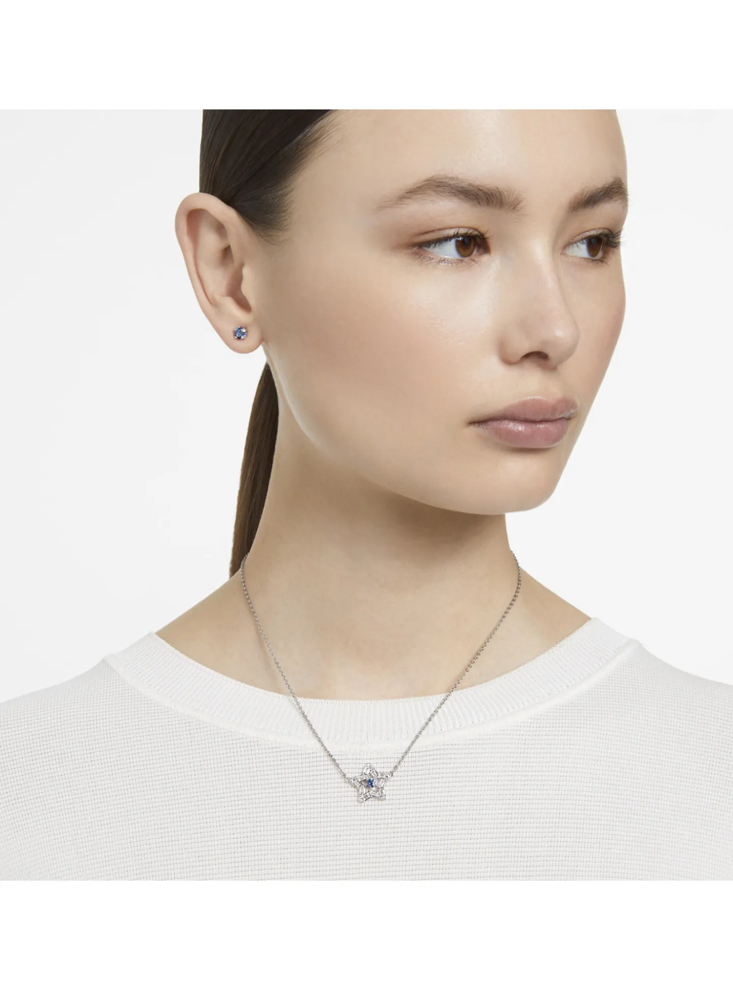 Collier Swarovski Stella bleu