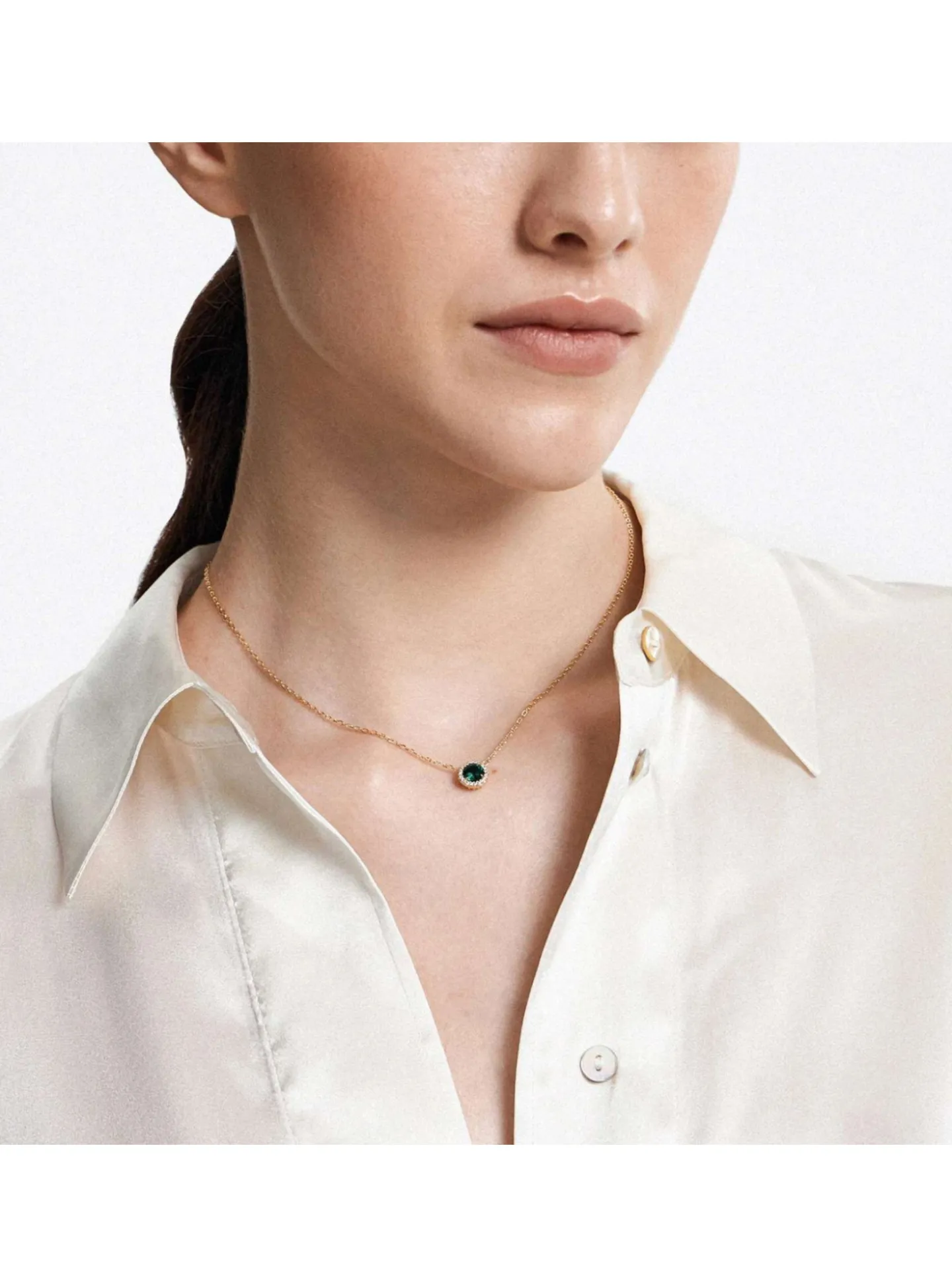 Collier Swarovski Una Angelic vert
