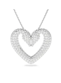 Collier Swarovski Una coeur blanc
