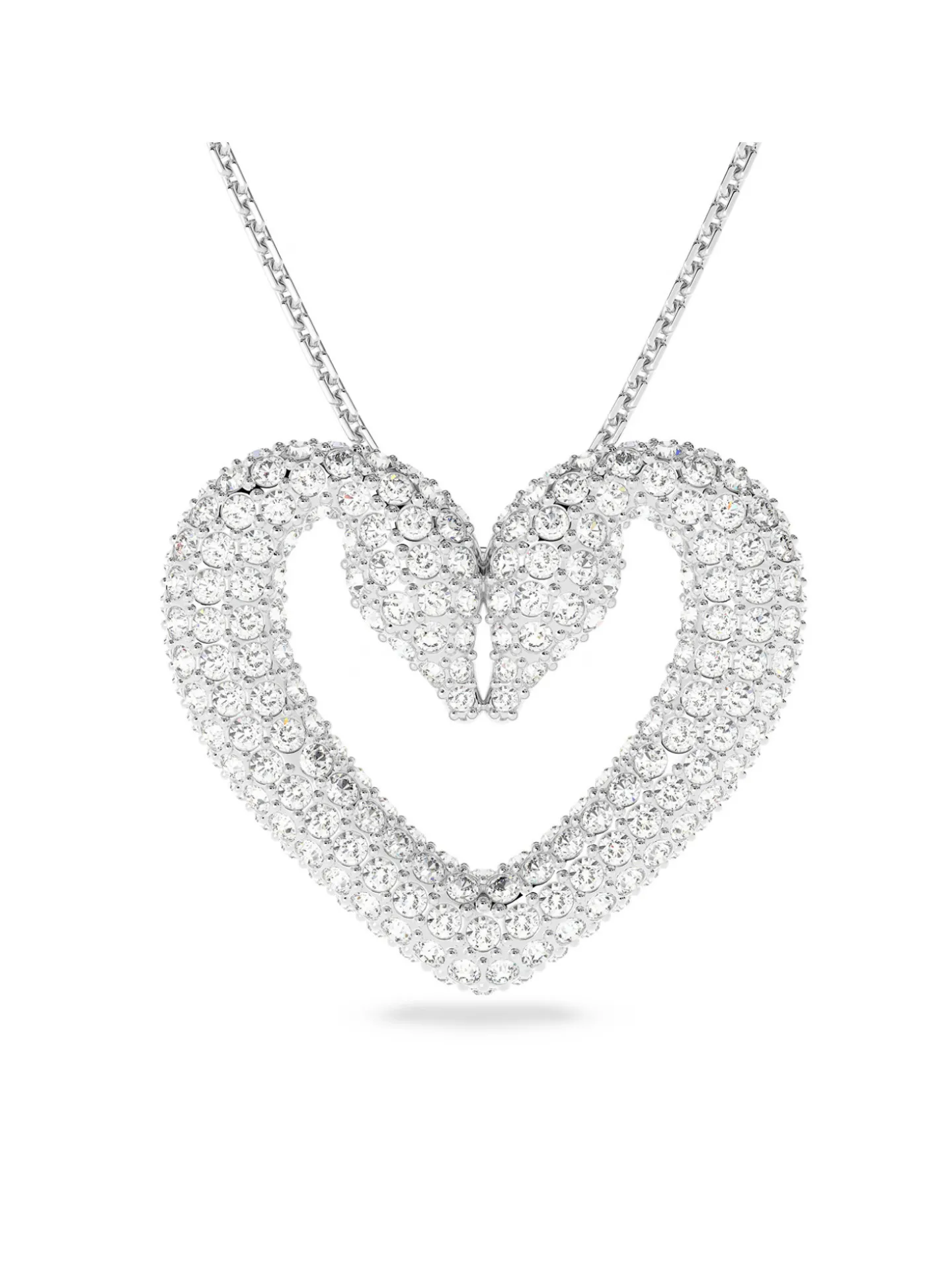 Collier Swarovski Una coeur blanc