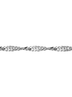 Collier torsadé OZ Bijoux plaqué argent 2.4mm