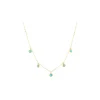 Collier Zag Bijoux Acantha pampilles bleu turquoise