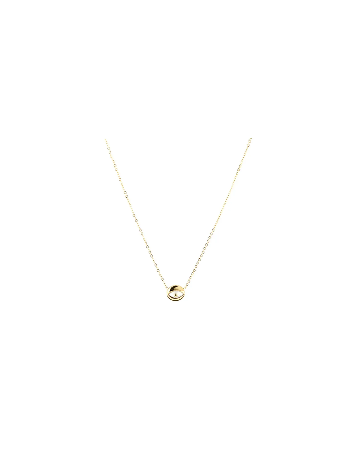 Collier Zag Bijoux acier doré oeil protecteur