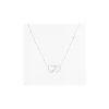 Collier Zag Bijoux acier Coeurs