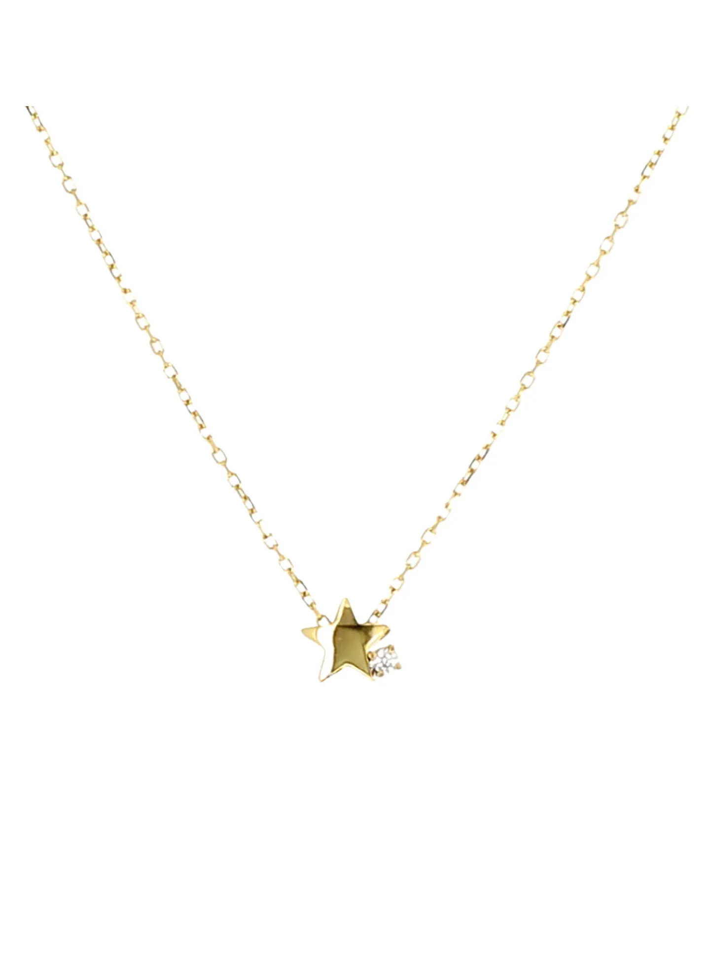 Collier Zag Bijoux Astral acier doré étoile