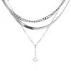Collier Zag Bijoux Aube acier et oxyde