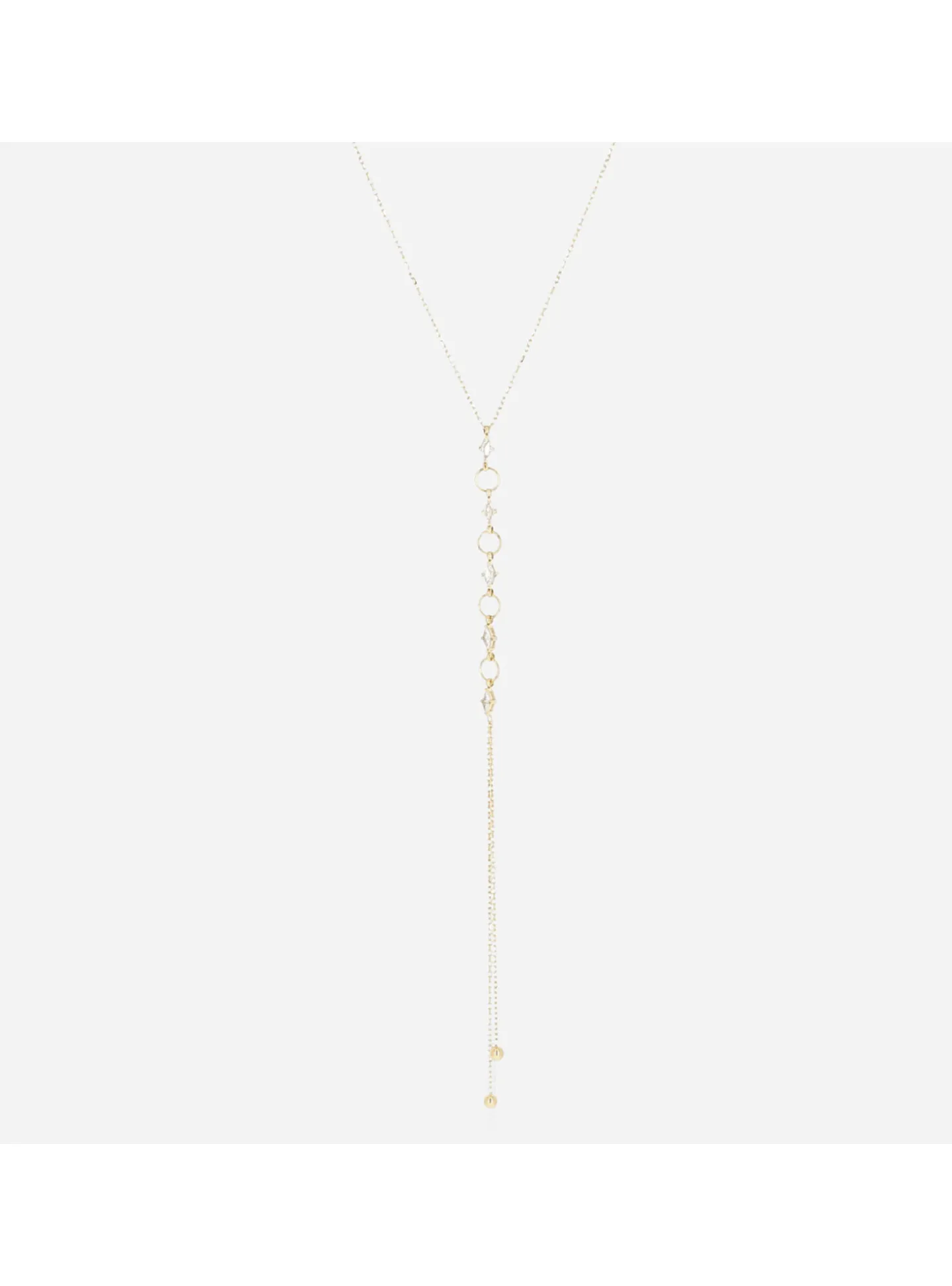 Collier Zag Bijoux Denebo en Y orné de cercles