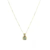 Collier Zag Bijoux Esteli acier doré nacre grise_x005f_x000D_oxydes