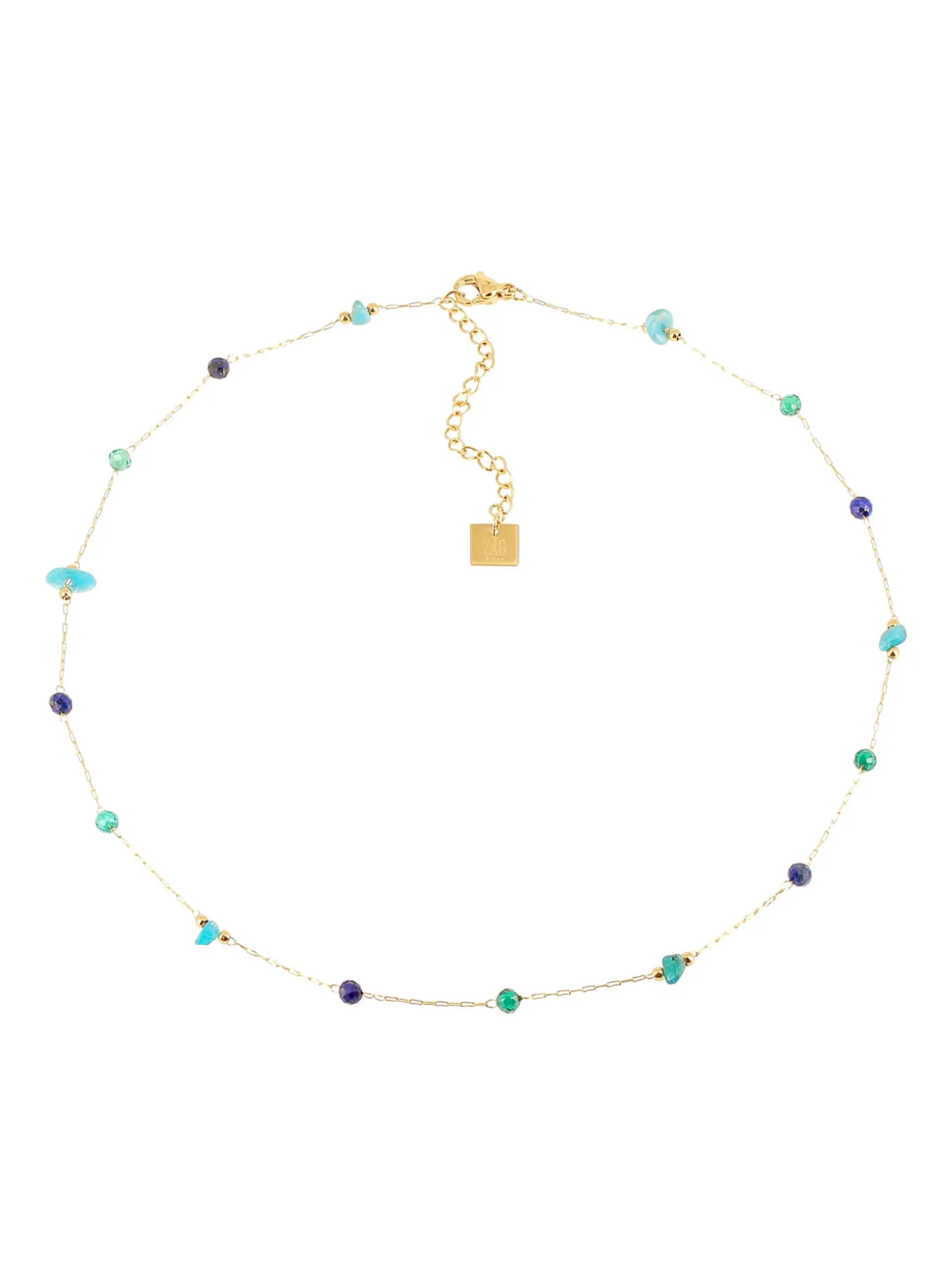 Collier Zag Bijoux Hebe bleu