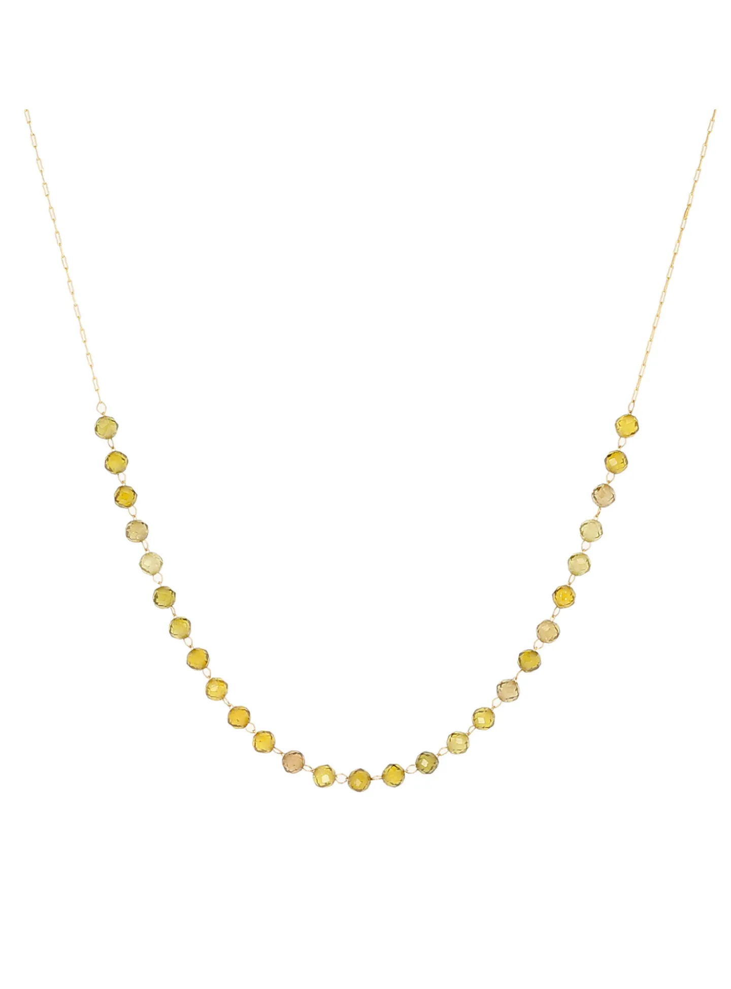 Collier Zag Bijoux Helska perles oxydes de zirconium_x005f_x000D_jaunes