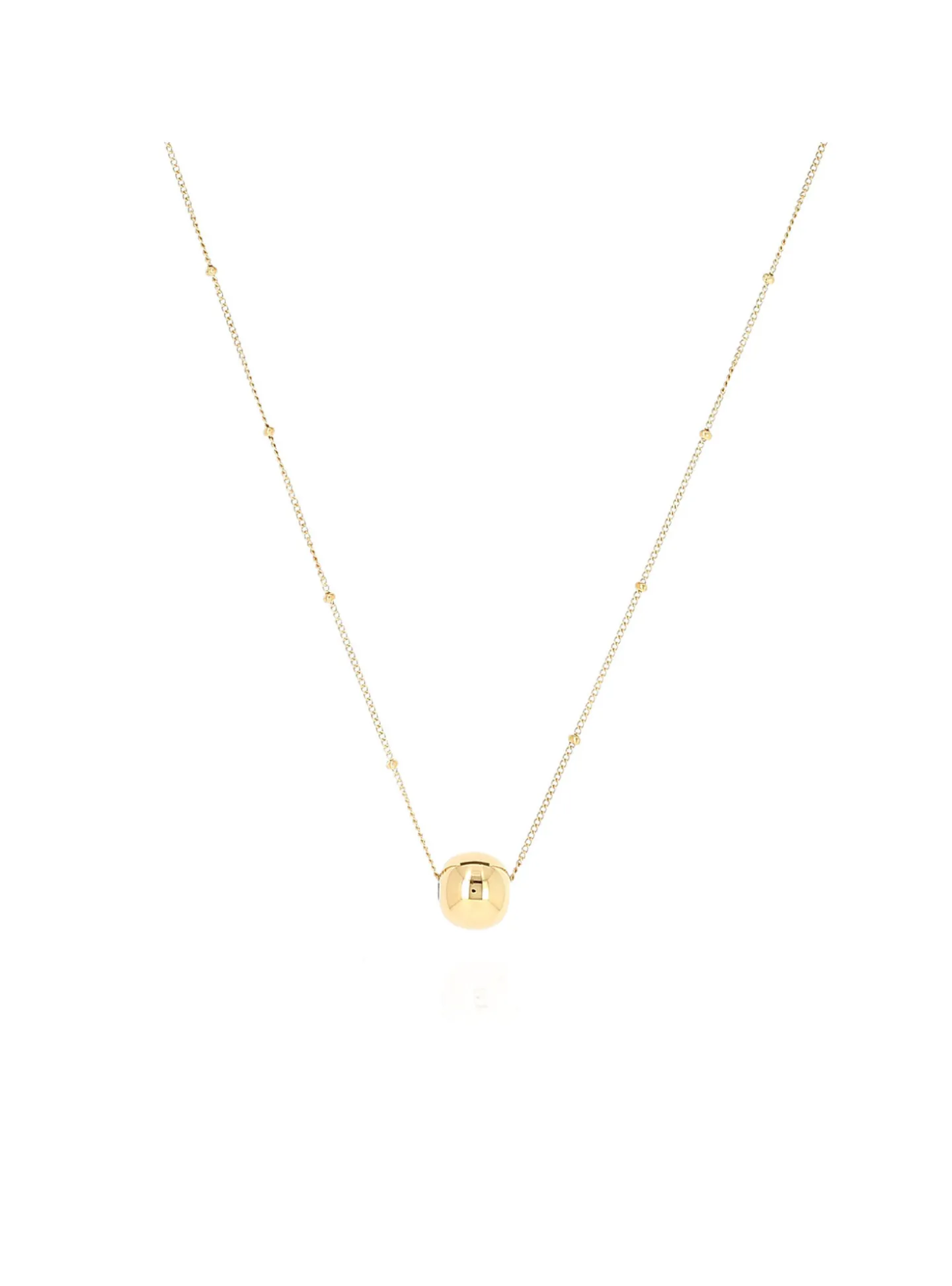 Collier Zag Bijoux Henriette acier doré