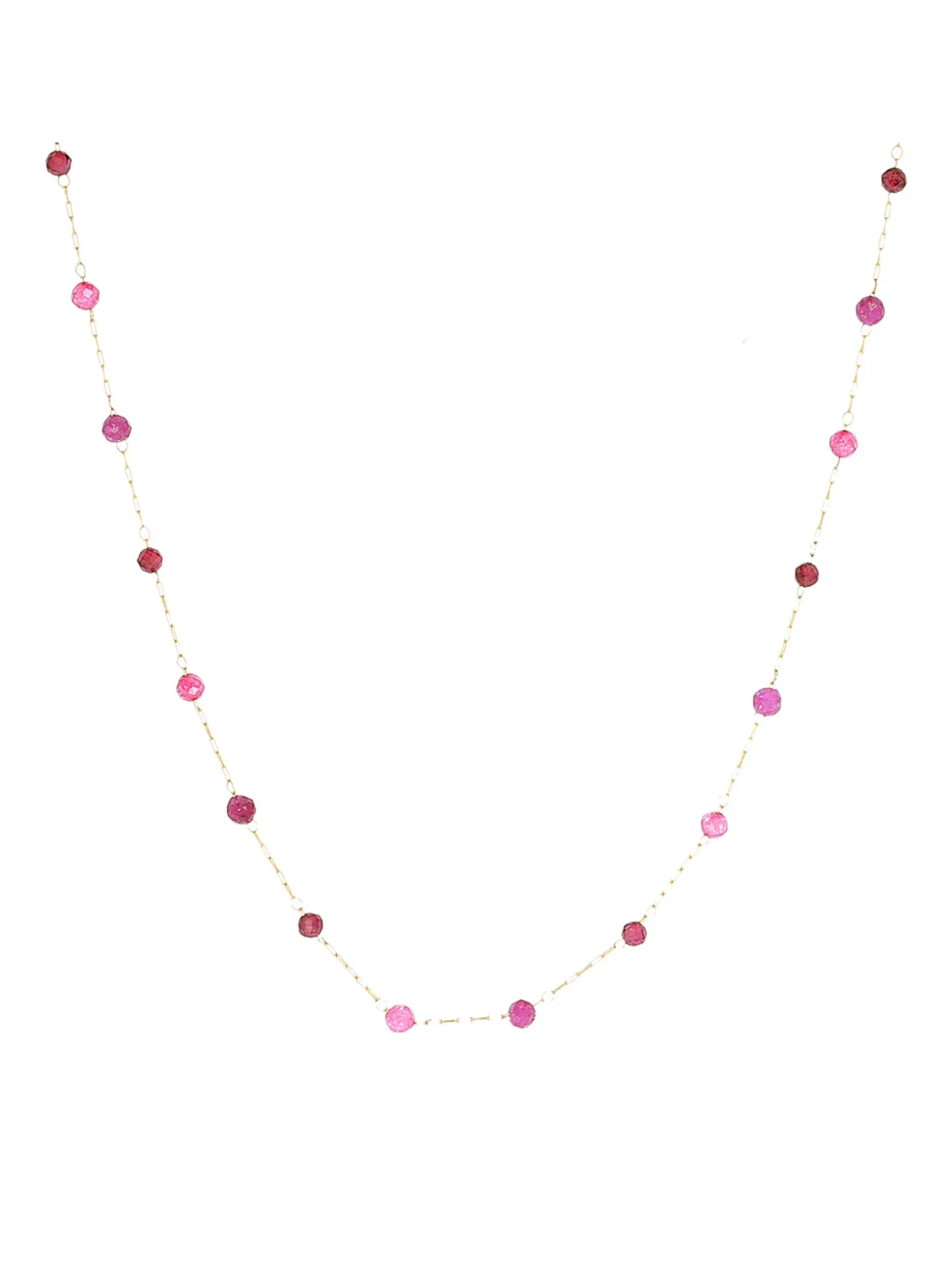 Collier Zag Bijoux Hinaku acier doré fuchsia
