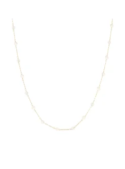 Collier Zag Bijoux Hinaku acier doré_x005f_x000D_perles de culture/zirconium