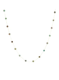 Collier Zag Bijoux Hinaku acier doré_x005f_x000D_turquoise africaine