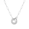 Collier Zag Bijoux Inaya acier cercle zirconium