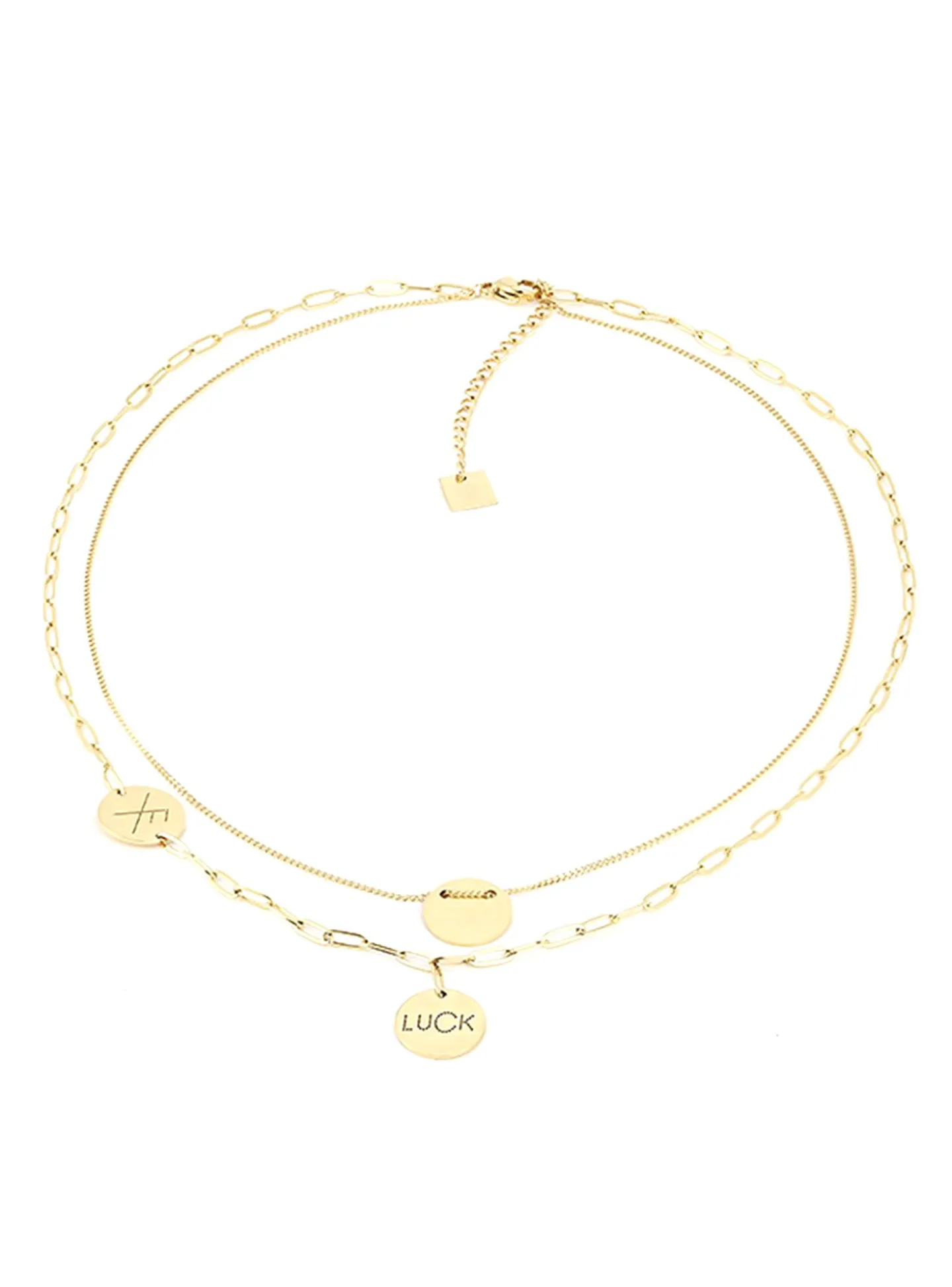 Collier Zag bijoux multi Charm Luckdouble rang