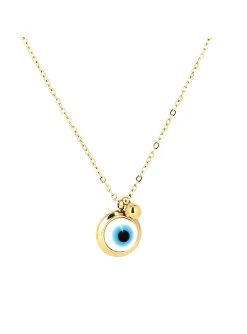 Collier Zag Bijoux Nazareth acier doré_x005f_x000D_oeil protecteur