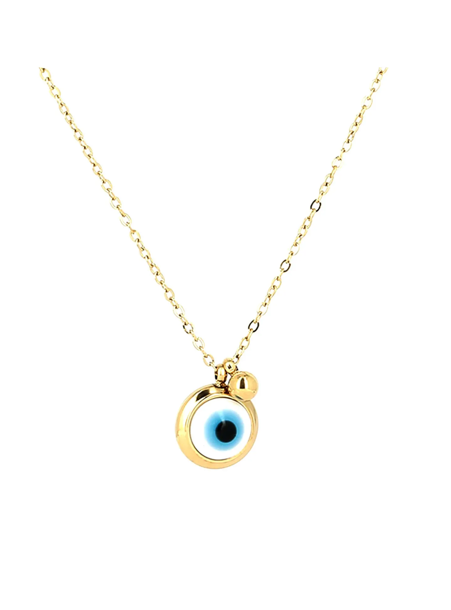 Collier Zag Bijoux Nazareth acier doré_x005f_x000D_oeil protecteur