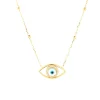 Collier Zag Bijoux Oeil de protection acier doré