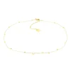 Collier Zag Bijoux Oxyde blanc acier doré
