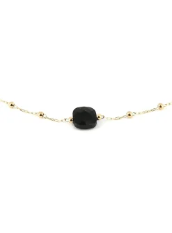Collier Zag Bijoux Pablo pavé onyx