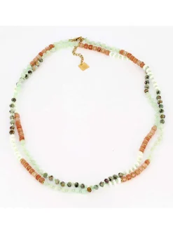 Collier Zag Bijoux sautoir ou double rang aqua