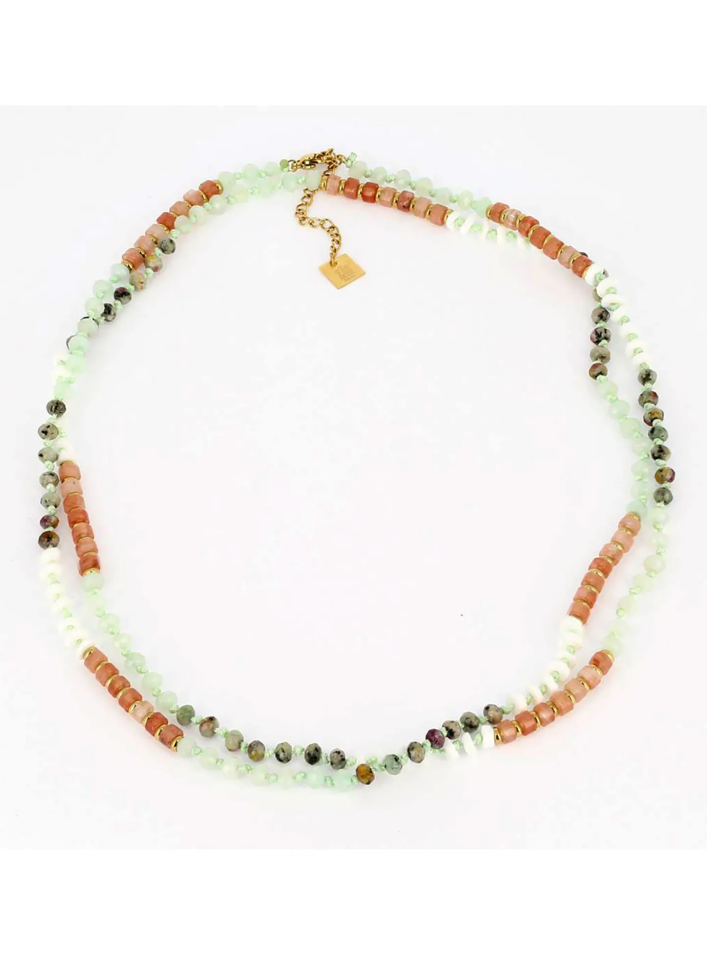 Collier Zag Bijoux sautoir ou double rang aqua