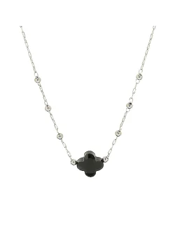 Collier Zag Bijoux Velasquez acier et onyx