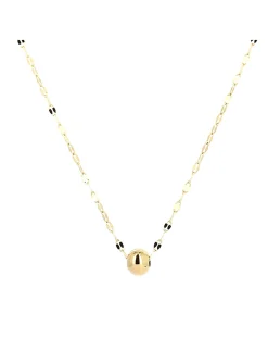Collier Zag Bjoux Minidisco perle dorée