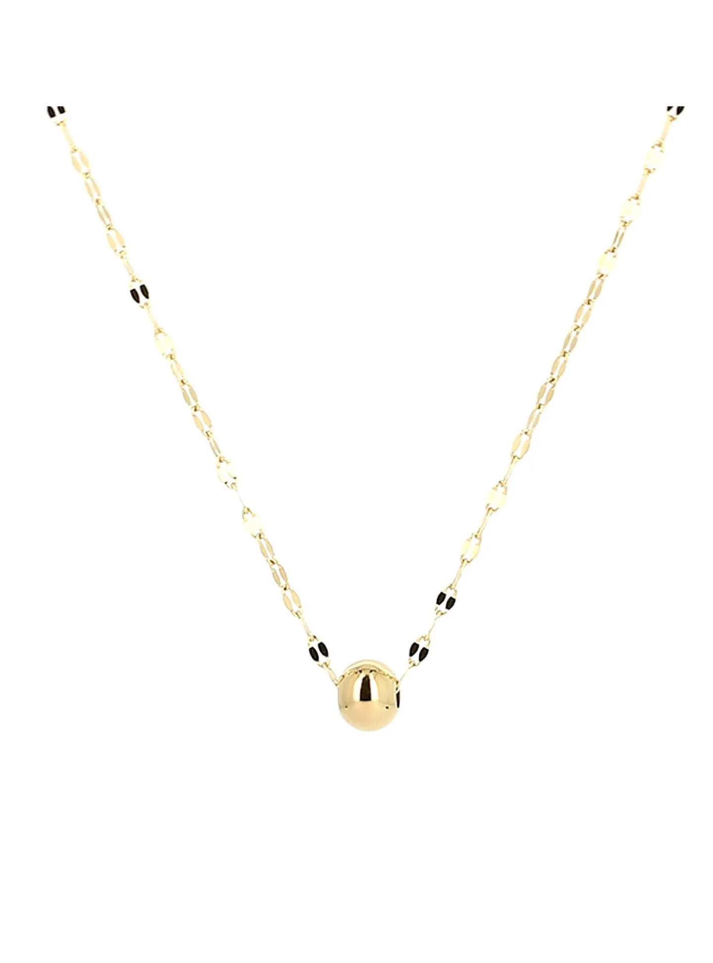 Collier Zag Bjoux Minidisco perle dorée