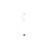 Collier Zag Velasquez acier doré onyx