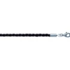 Cordon Brillaxis en coton torsadé argent rhodié 50cm